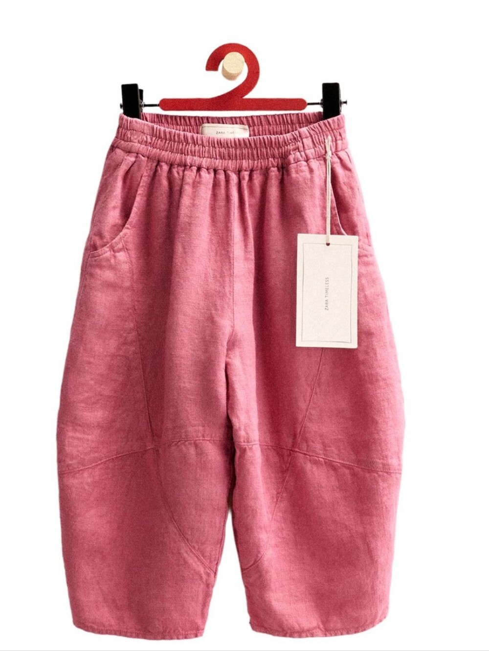 Nwot Zara Linen Balloon Pants Pink 3T